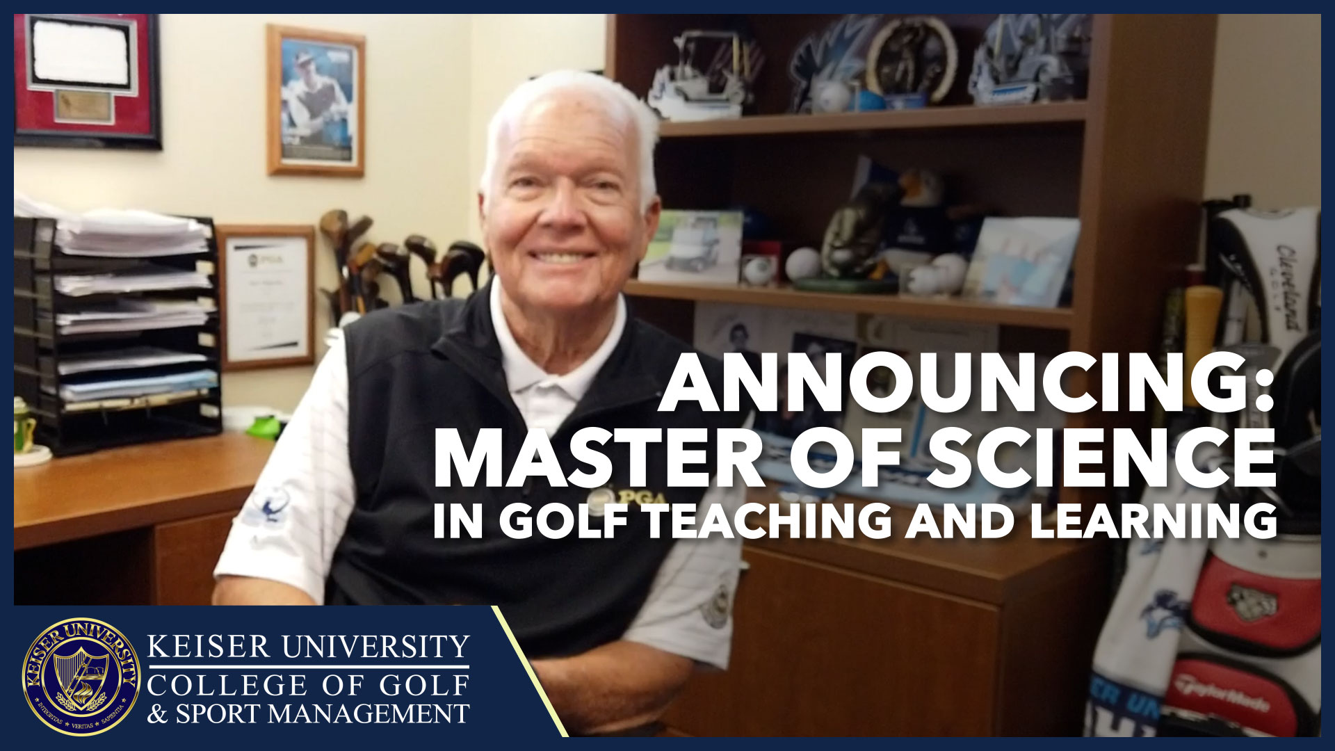 KEISER UNIVERSITY ANNOUNCES ONLINE MASTER OF SCIENCE DEGREE IN GOLF TEACHING AND LEARNING